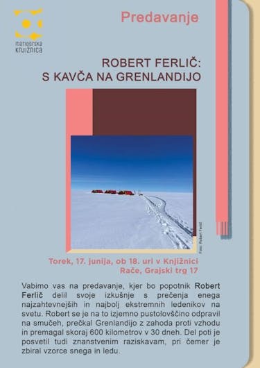 ROBERT FERLIČ - S KAVČA NA GRENLANDIJO